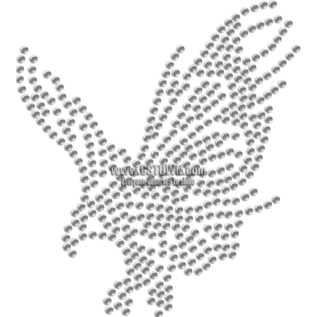 Flying Eagle Rhinestone Iron-on Transfer for Mask